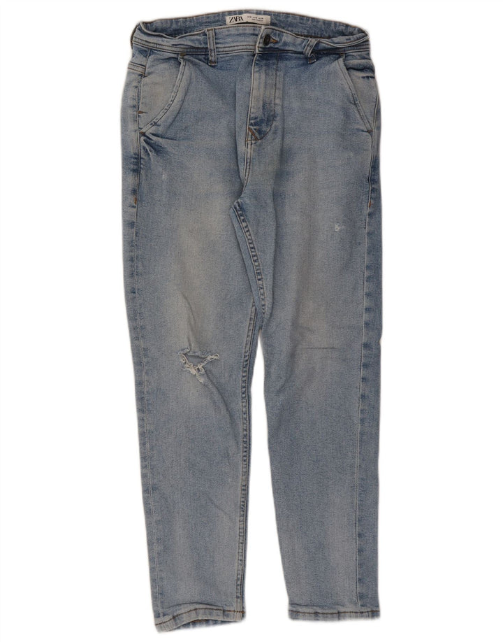 ZARA Herre Tapered Jeans EU 38 Small W30 L26 Blue