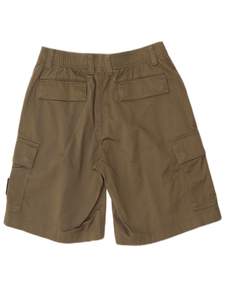 Calvin Klein Herre Cargo Shorts XS W29 Khaki Bomuld