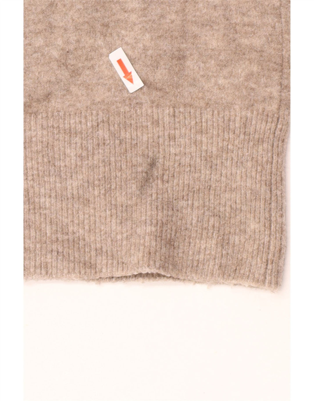 Zara Dame Oversized V-hals sweater UK 10 Small Brown Flecked