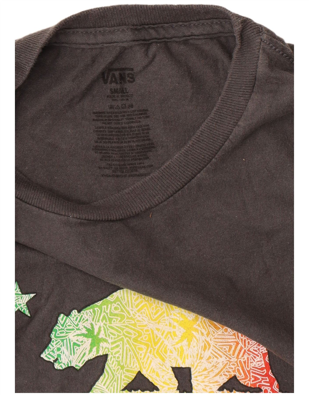 Vans Drenge Grafisk T-Shirt Top 8-9 år Lille Grå