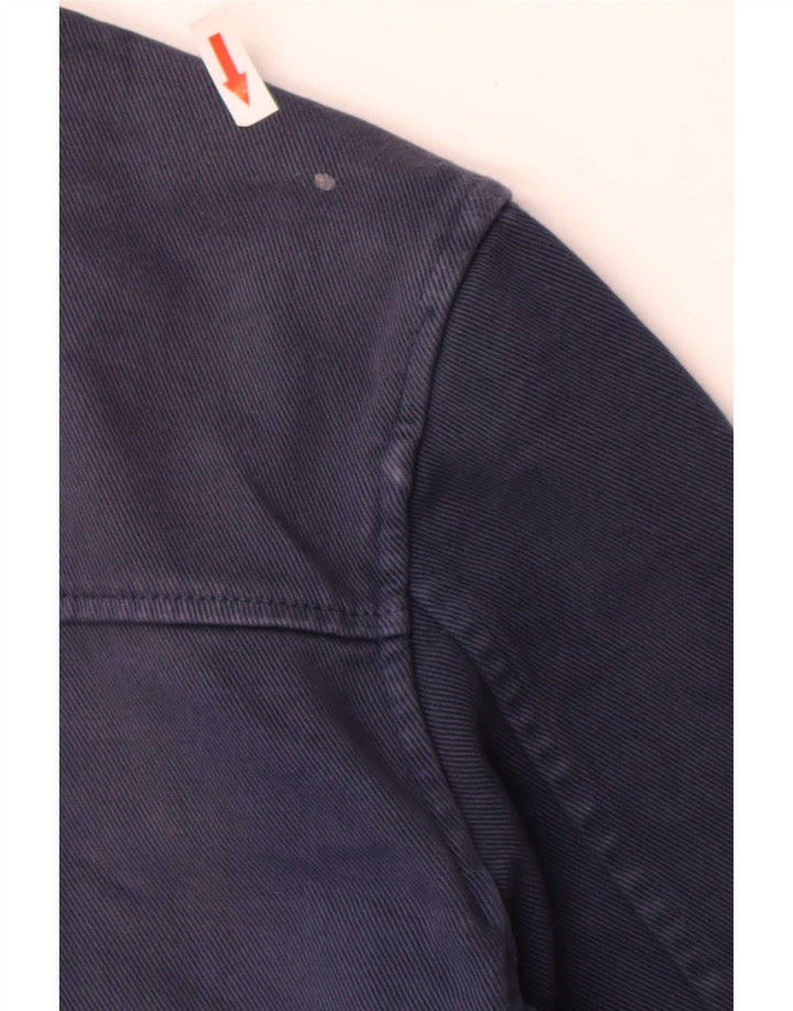 Zara Herre Utility Jacket UK 42 XL Navy Blue Cotton