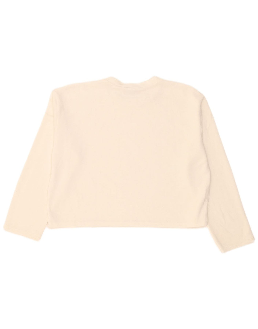Zara Womens Crop Oversized Top Langærmet UK 14 Medium White