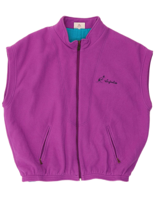 AUSTRALIAN L'ALPINA Herre Fleece Gilet IT 54 2XL Lilla