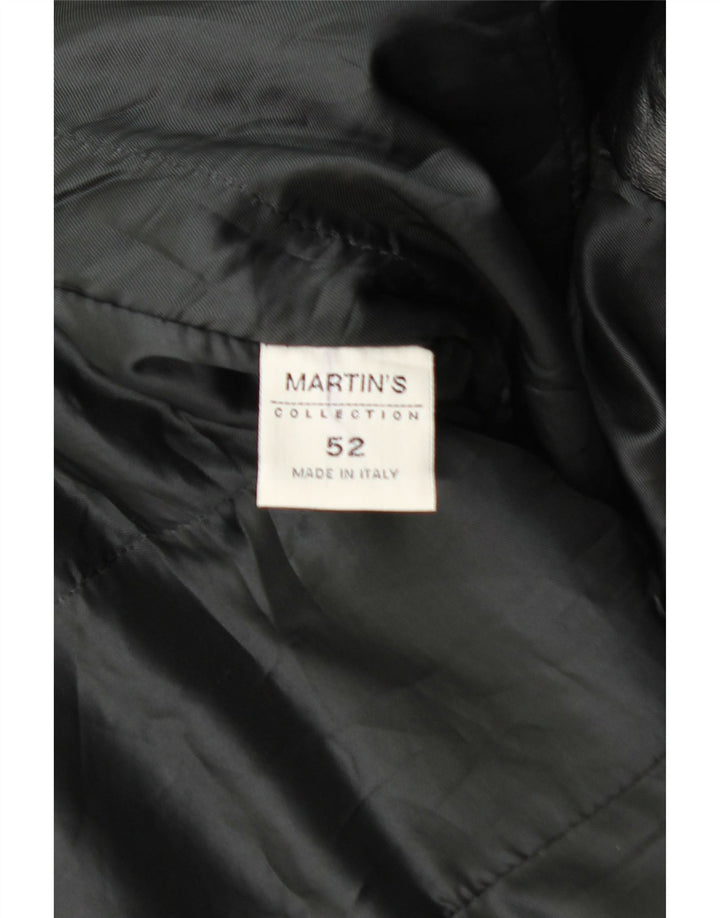 MARTIN'S Læderfrakke til mænd IT 52 XL Sort Læder