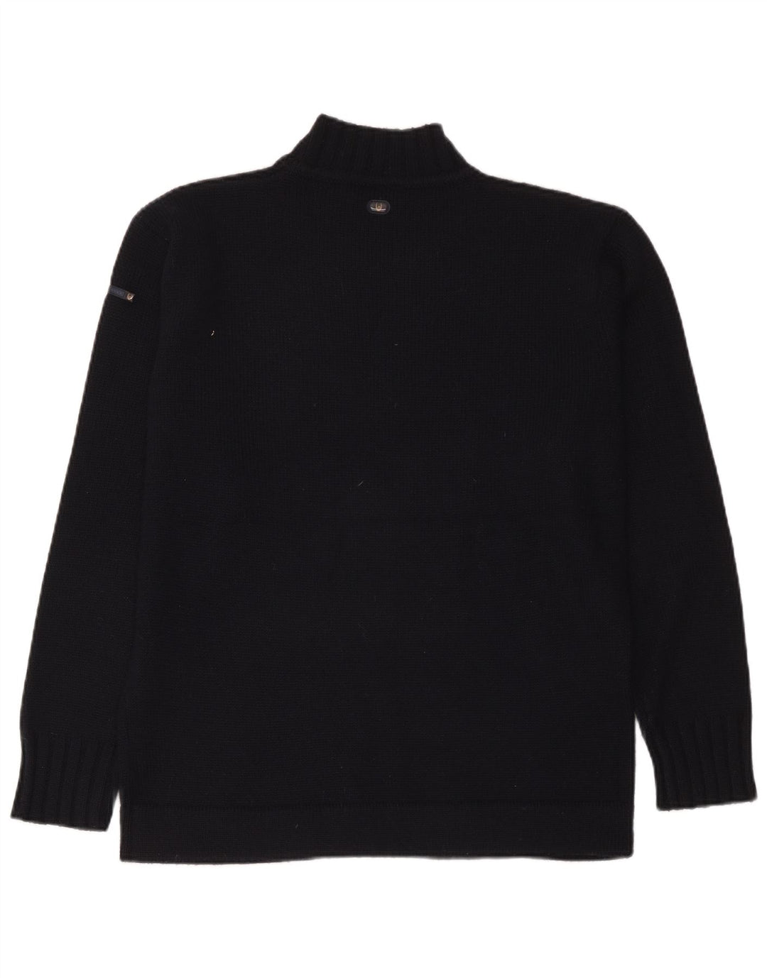 Duck And Cover Herre Grafisk Turtle Neck Jumper Sweater Medium Sort Akryl