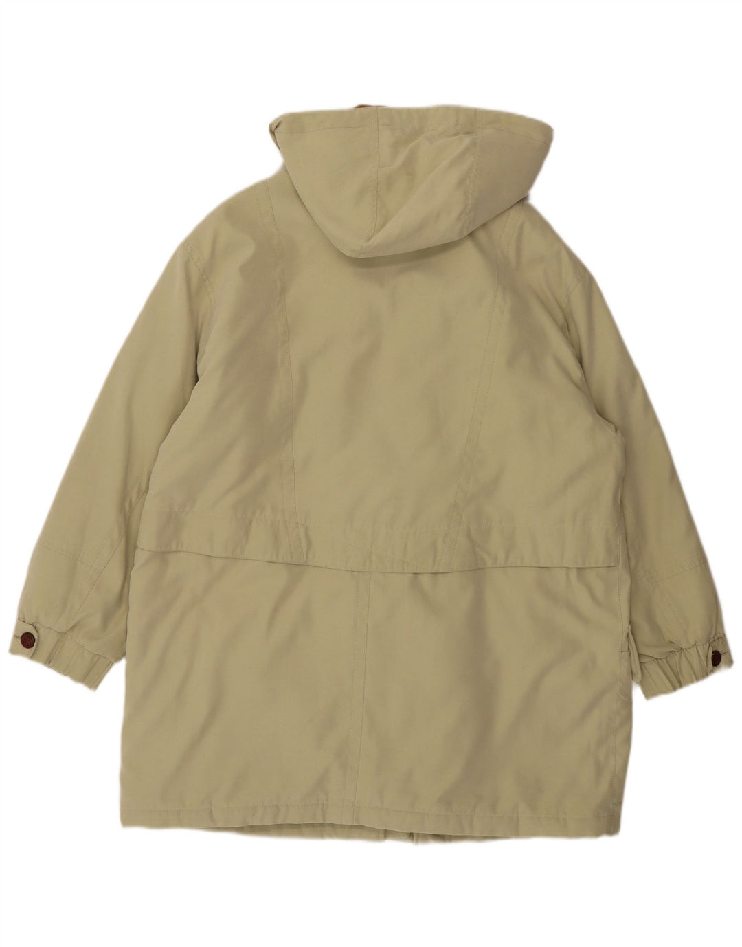 Ensign Dame Hooded Windbreaker Coat US 16 2XL Beige Polyester