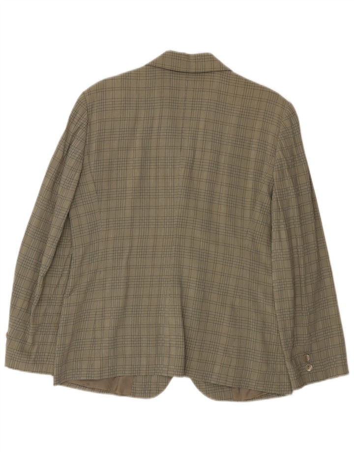 Emporio Armani Dame 3-knaps blazerjakke UK 12 Medium Green Check