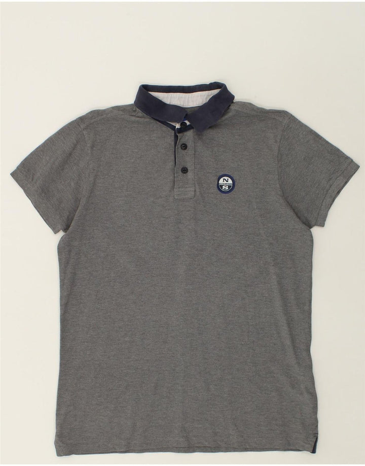 NORTH SAILS Mens Polo Shirt Small Grey Cotton | Vintage North Sails | Thrift | Second-Hand North Sails | Used Clothing | Messina Hembry 