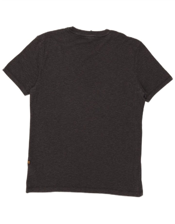 G-Star Herre grafisk T-shirt Top Medium Sort Flecked Bomuld