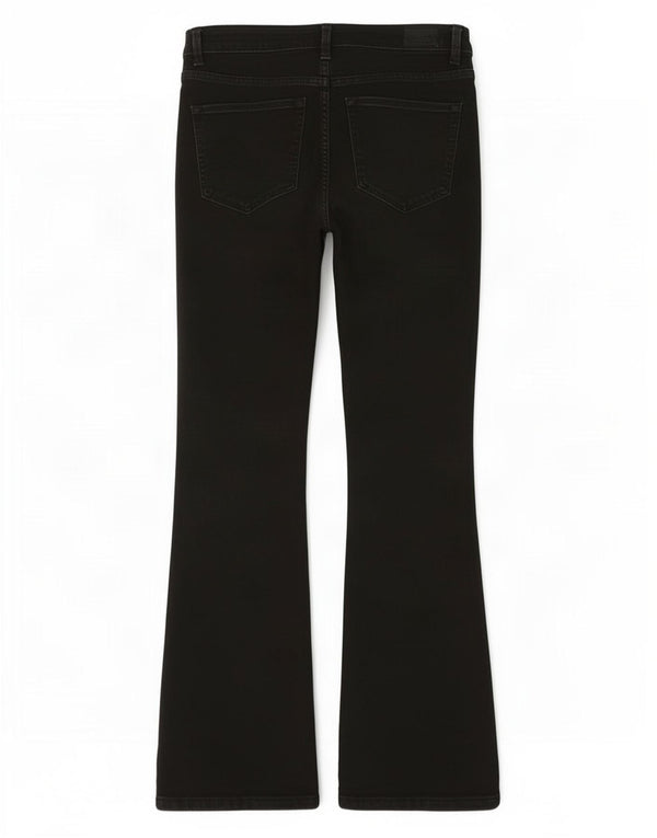 Marks & Spencer Womens The Eva Bootcut Jeans UK 14 Large W32 L30 Black
