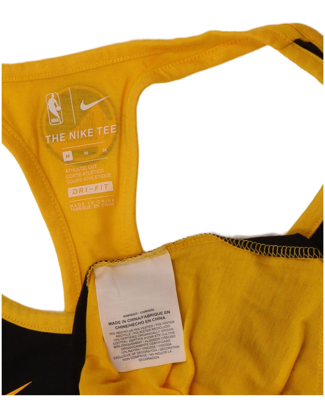 NIKE Dame Golden State Warriors Grafisk Vest Top UK 12 Medium Sort