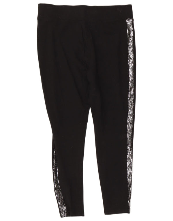 Marks & Spencer Dame Skinny Cropped Trousers UK 14 Large W32 L24 Black