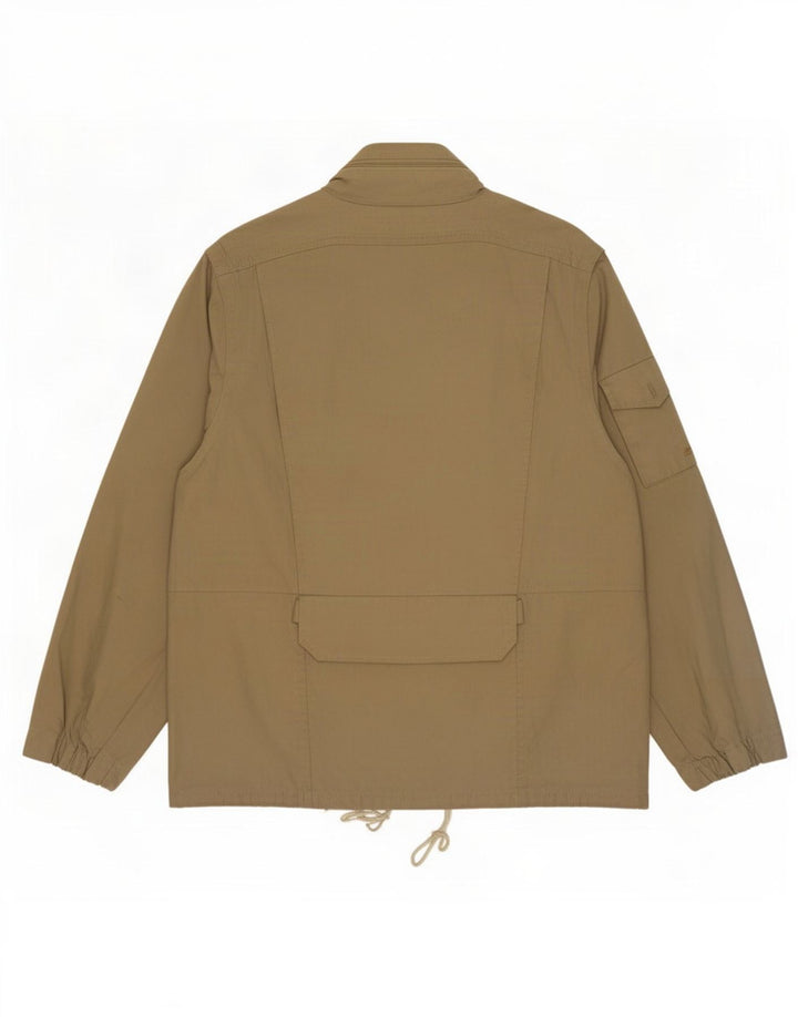 Vintage Herre Hooded Utility Jacket UK 40 Large Beige