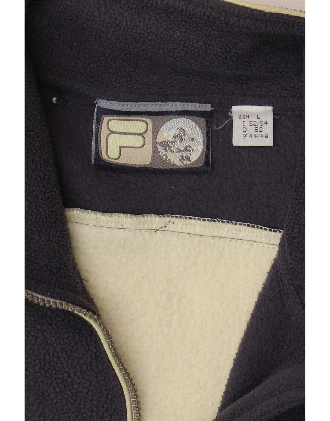 Fila Fleecejakke til mænd IT 52/54 Large Navy Blue Colourblock