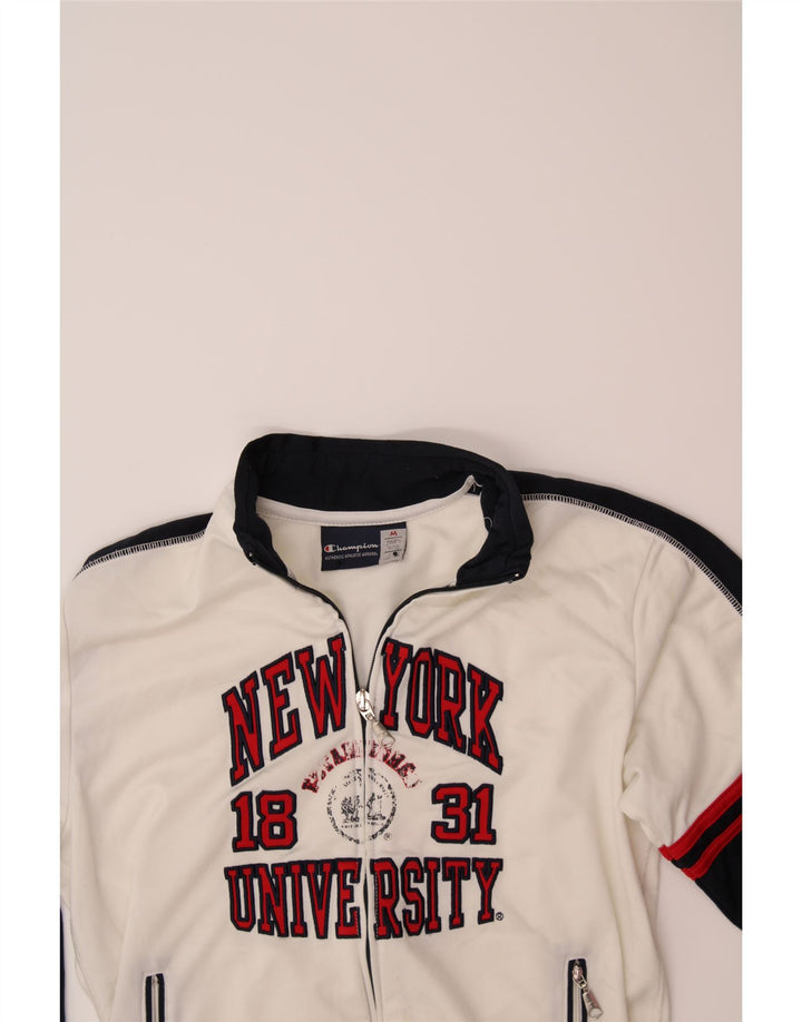 CHAMPION Boys Tracksuit Top Jacket 9-10 Years Medium White Vintage Champion and Second-Hand Champion from Messina Hembry 