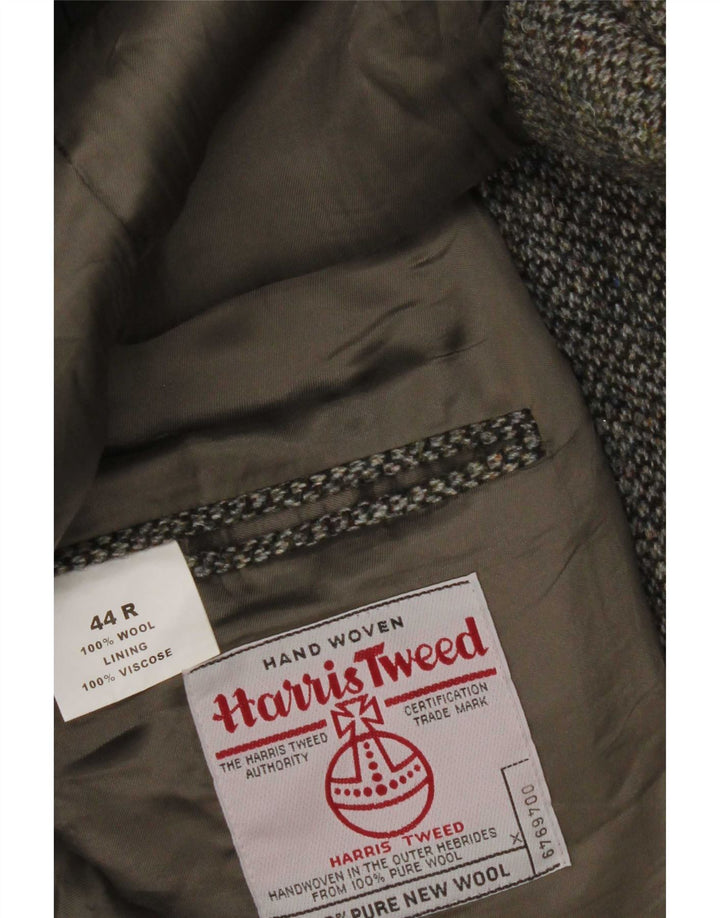 Harris Tweed Herre Blazer Jacket UK 44 2XL Grå Ny Uld