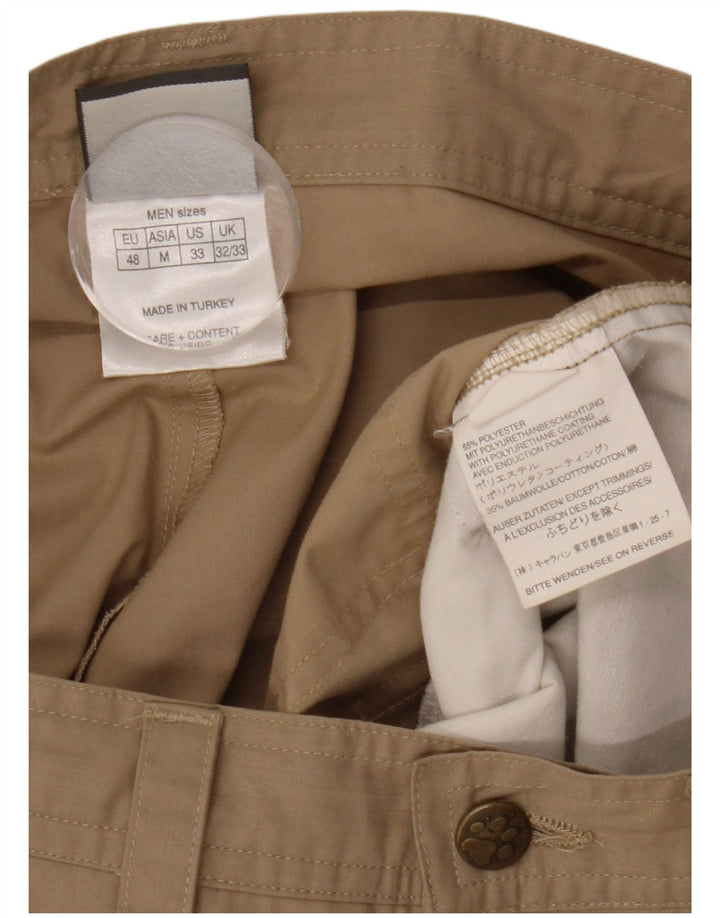 Jack Wolfskin Herre joggers Cargo Bukser W32 L33 Beige Polyester
