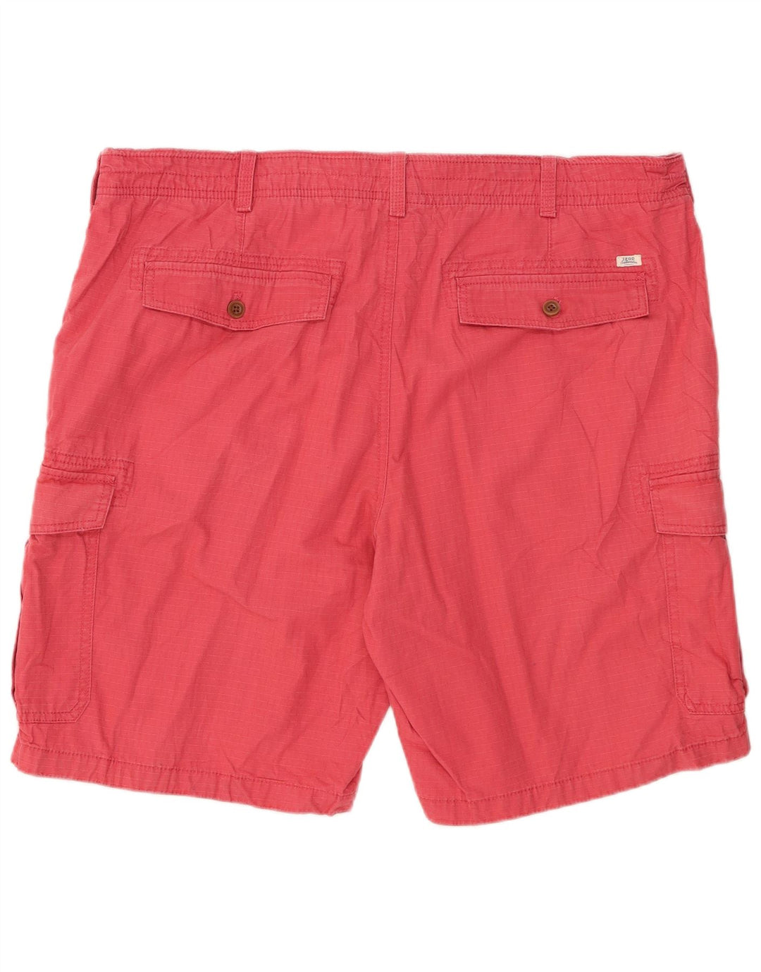 IZOD Salt Water Cargo Shorts til mænd W42 2XL Pink ternet bomuld