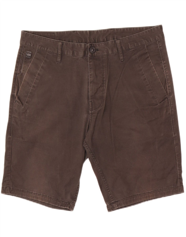 G-Star Chino Shorts til mænd W34 Large Grå Bomuld