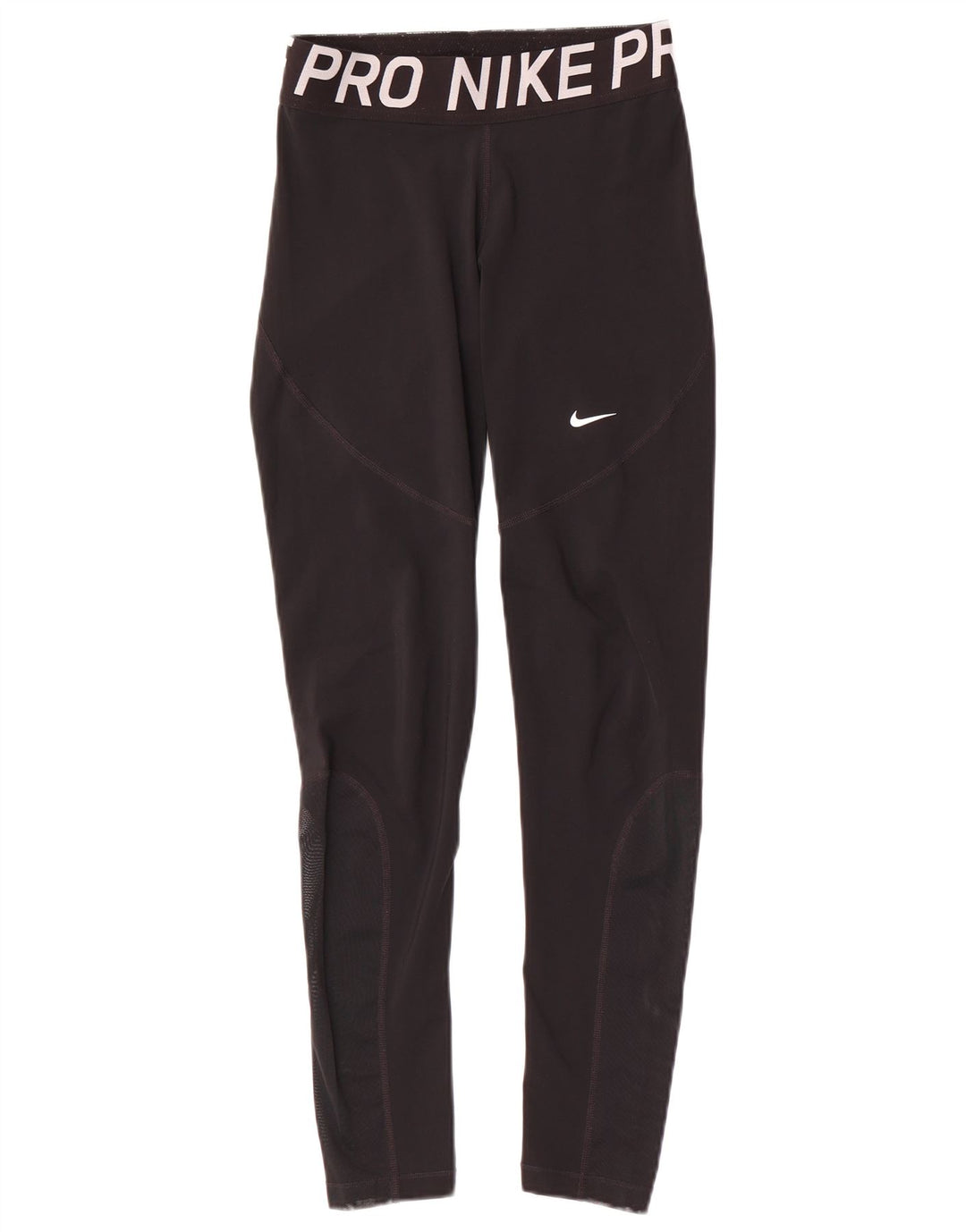 Nike Dame Dri Fit Grafiske Leggings UK 14 Medium Sort
