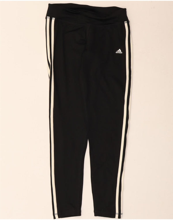 Adidas Womens Climalite Leggings UK 8/10 Small Black Polyester