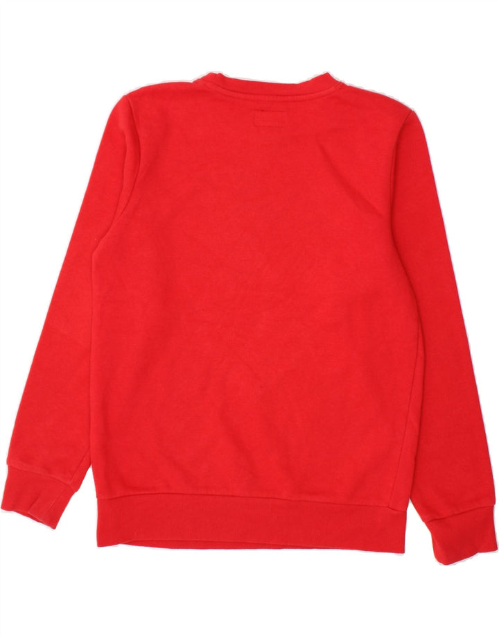 CONVERSE Boys Graphic Sweatshirt Jumper 13-14 Years XL Red Cotton Vintage Converse and Second-Hand Converse from Messina Hembry 