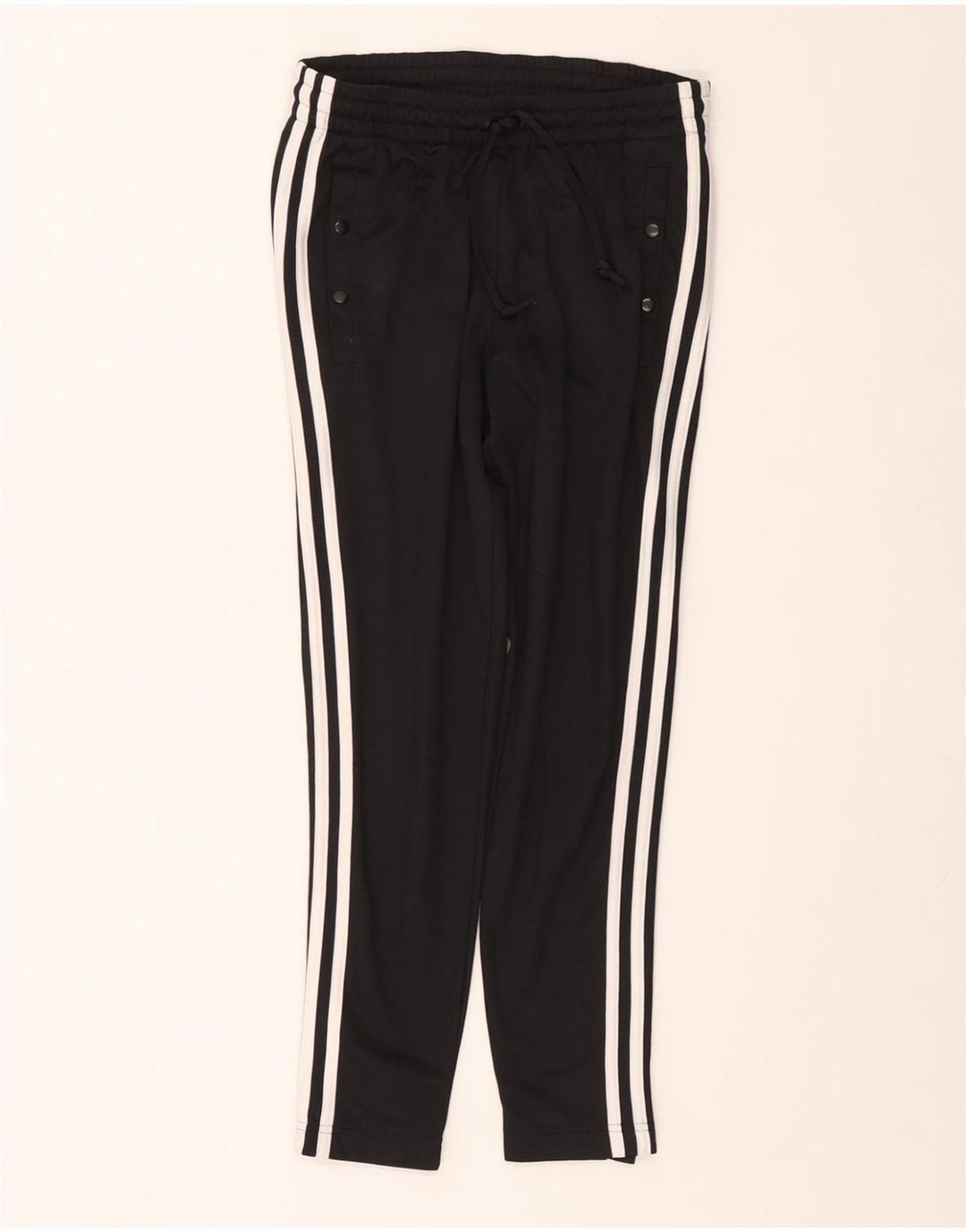ADIDAS Womens Tracksuit Trousers UK 4/6 XS  Black Polyester