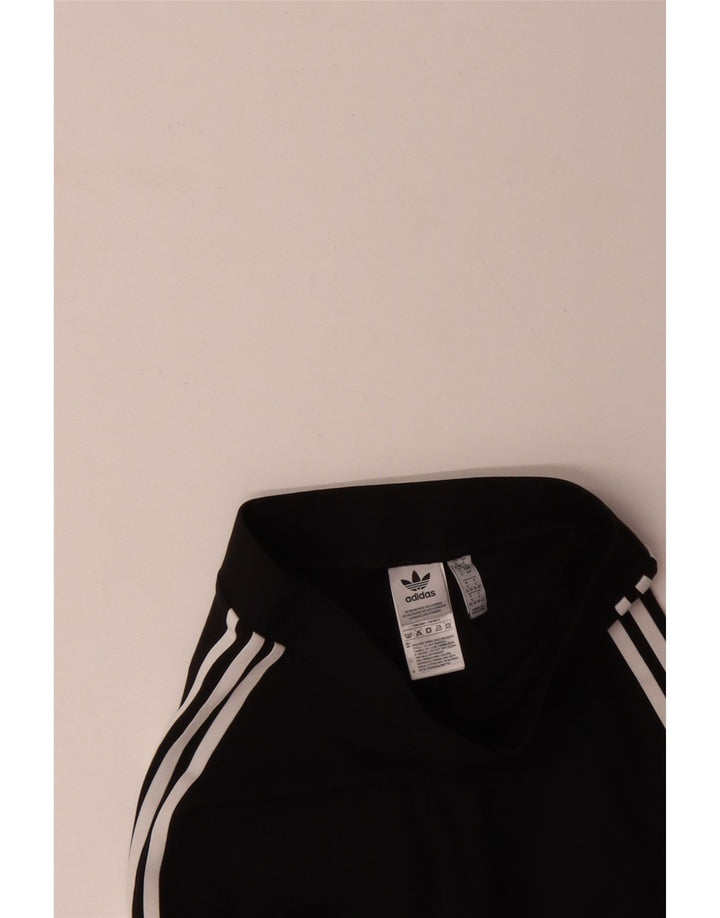 ADIDAS Dame Leggings UK 8/10 Small Black Bomuld