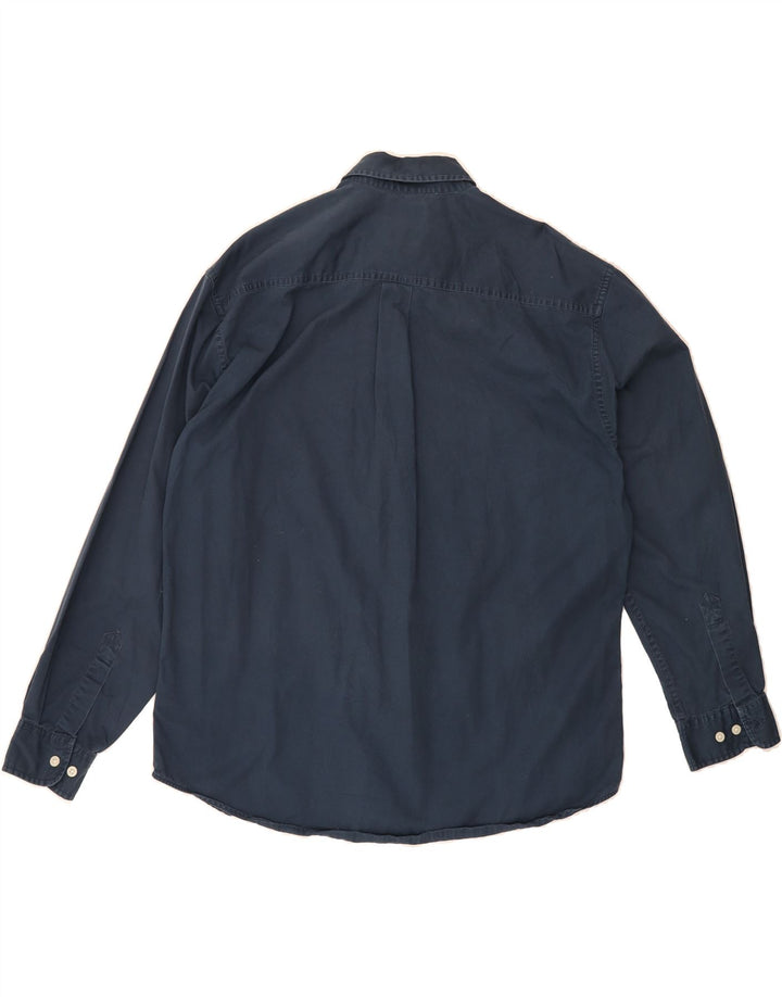 DOCKERS Mens Shirt Large Navy Blue Cotton Vintage Dockers and Second-Hand Dockers from Messina Hembry 