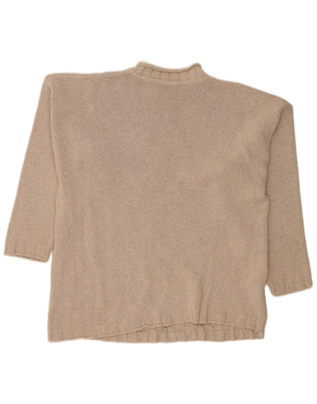 SWEATEBUTIKKEN Herre Turtle Neck Jumper Sweater Stor Beige Bomuld