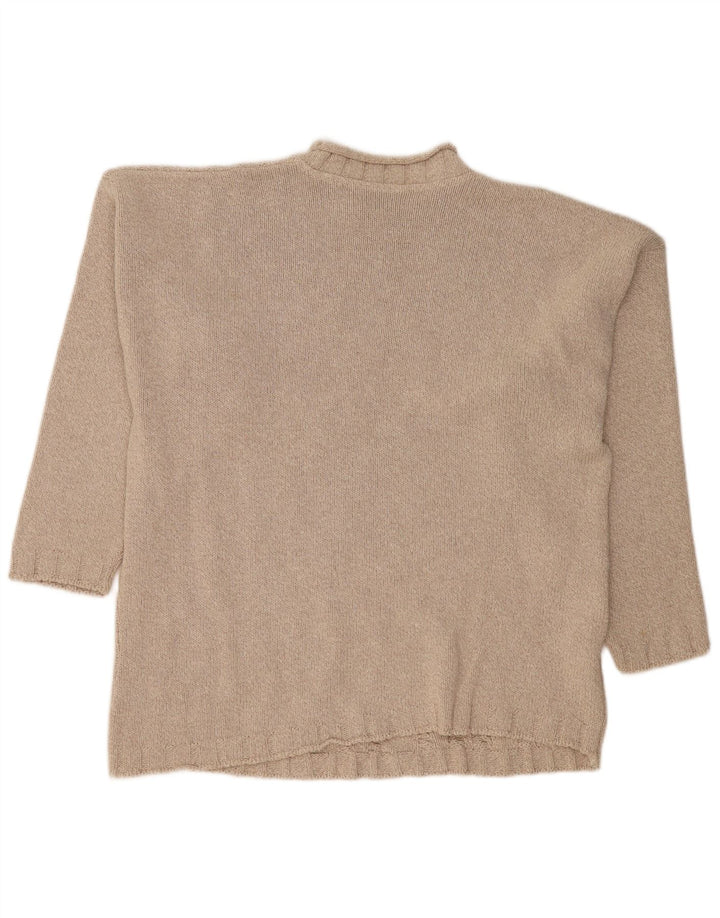 SWEATEBUTIKKEN Herre Turtle Neck Jumper Sweater Stor Beige Bomuld