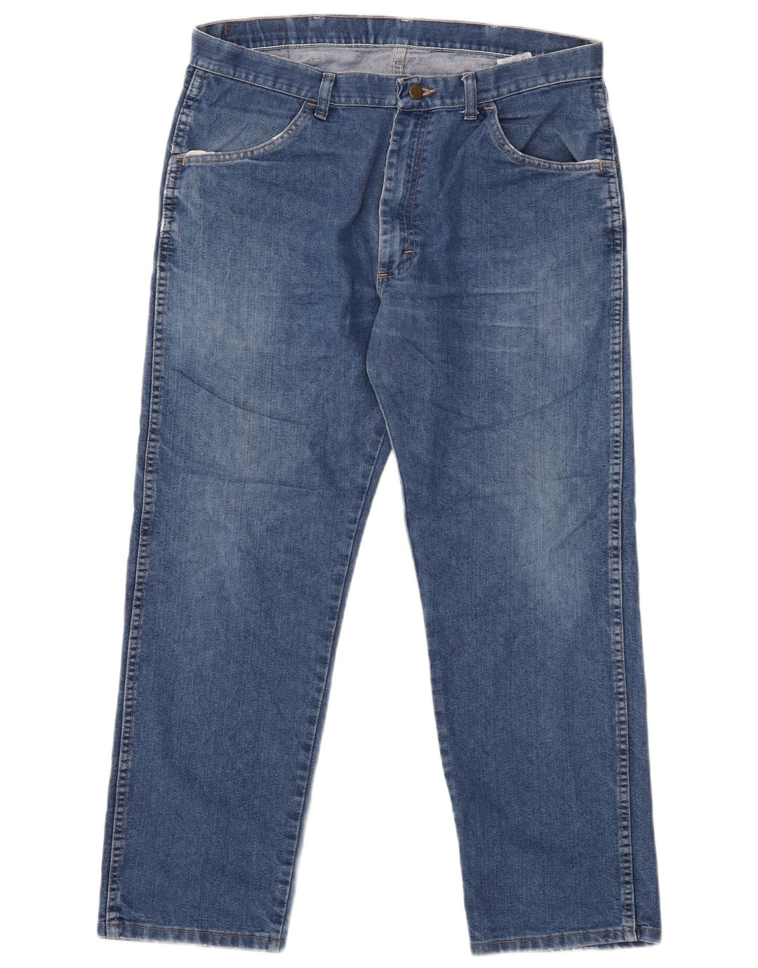 Wrangler Herre Regular Fit Straight Jeans W36 L29 Blå