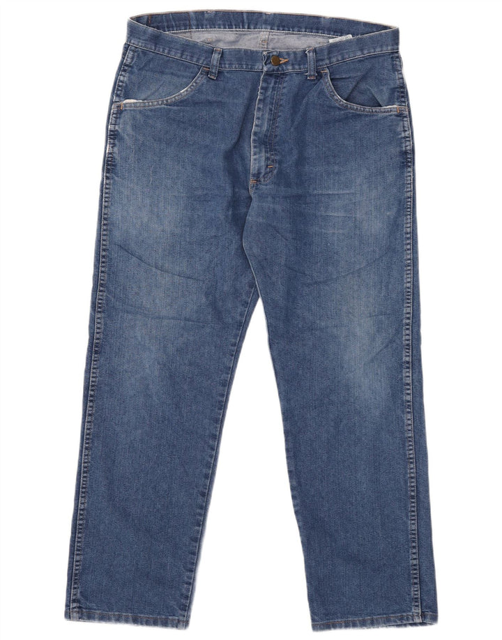 Wrangler Herre Regular Fit Straight Jeans W36 L29 Blå