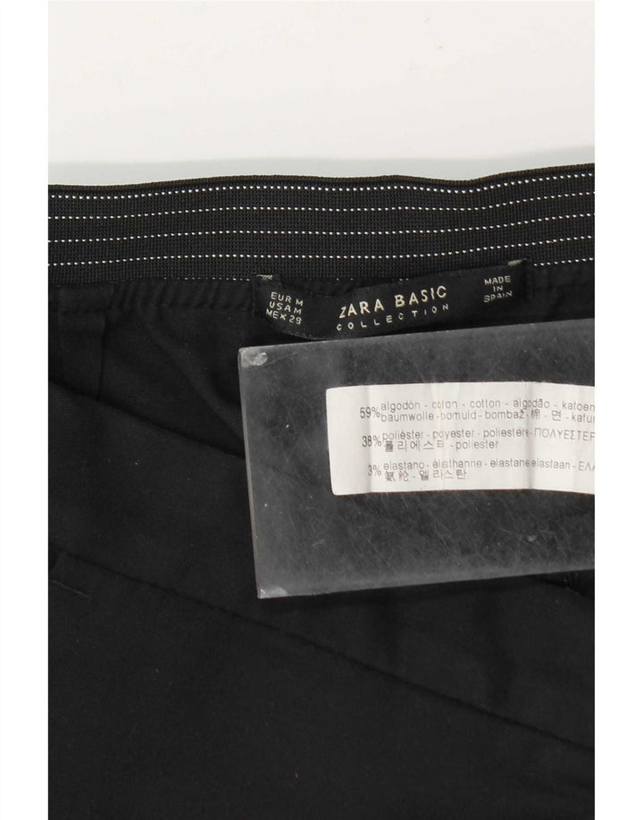 Zara Dame Slim Chino Bukser Medium W29 L28 Sort Bomuld