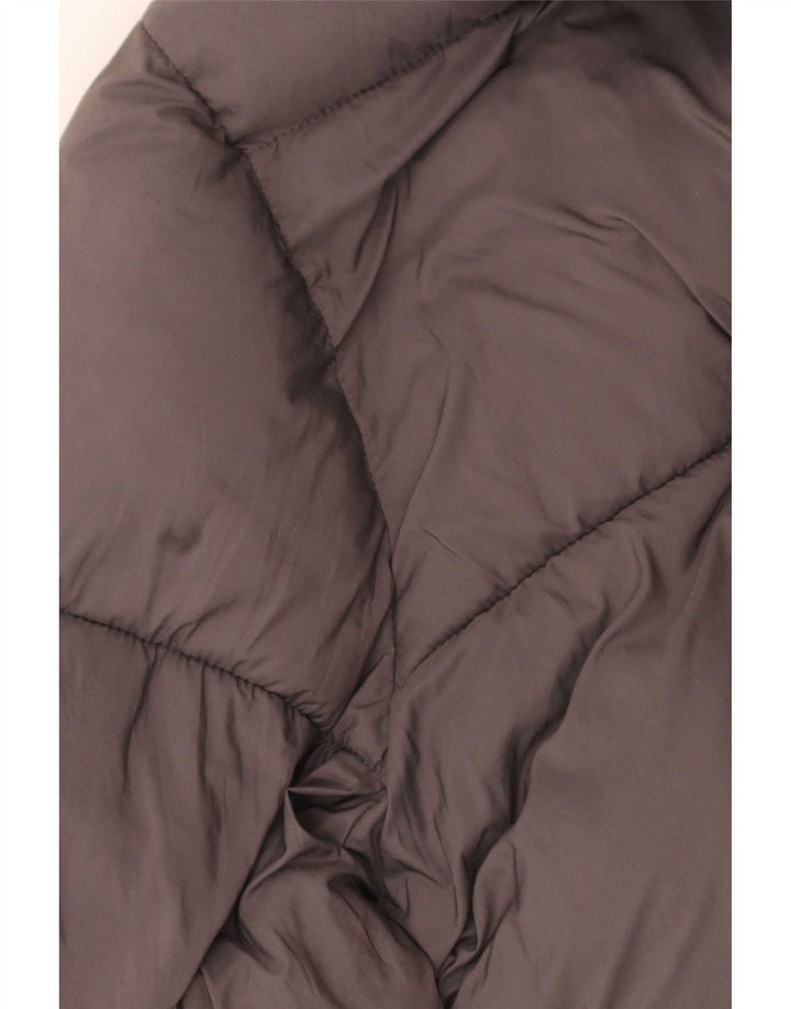 PEPE Jeans Dame Hætte Oversized Polstret Jakke UK 10 Lille Grå Polyester