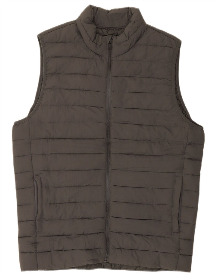 Jack & Jones Polstret Gilet til mænd UK 36 lille grå polyester