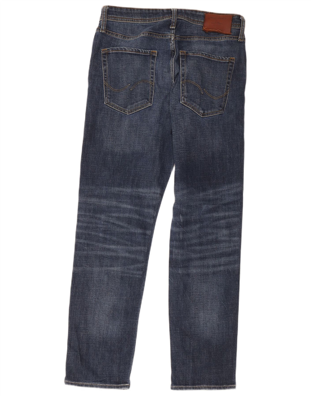 Jack & Jones Straight Jeans til mænd W30 L32 Blå Bomuld