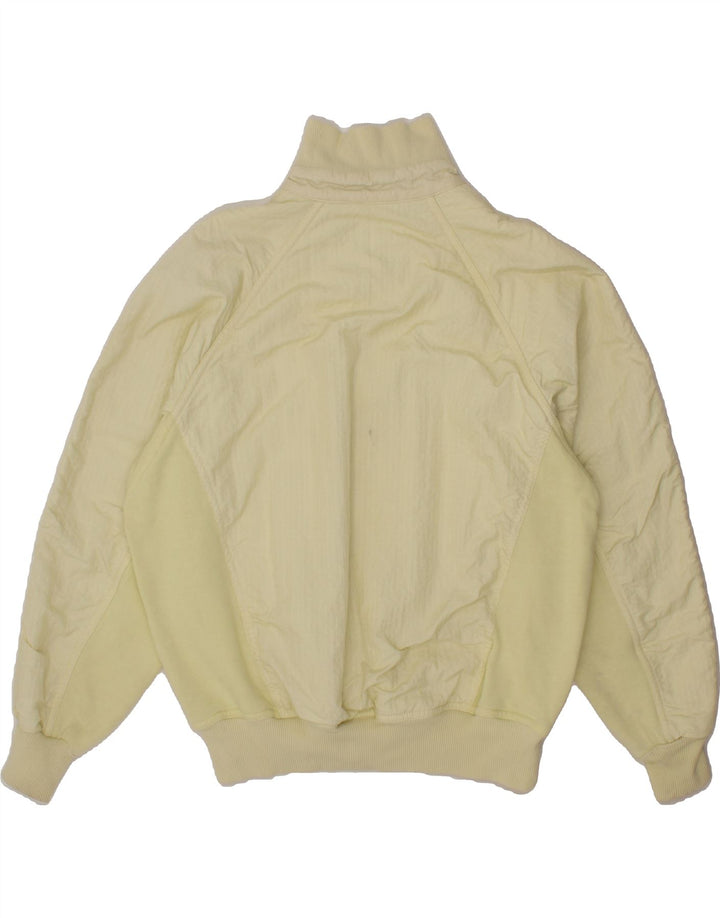 STEINEBRONN Mens Button Neck Sweatshirt Jumper IT 52 Large Yellow Vintage Steinebronn and Second-Hand Steinebronn from Messina Hembry 