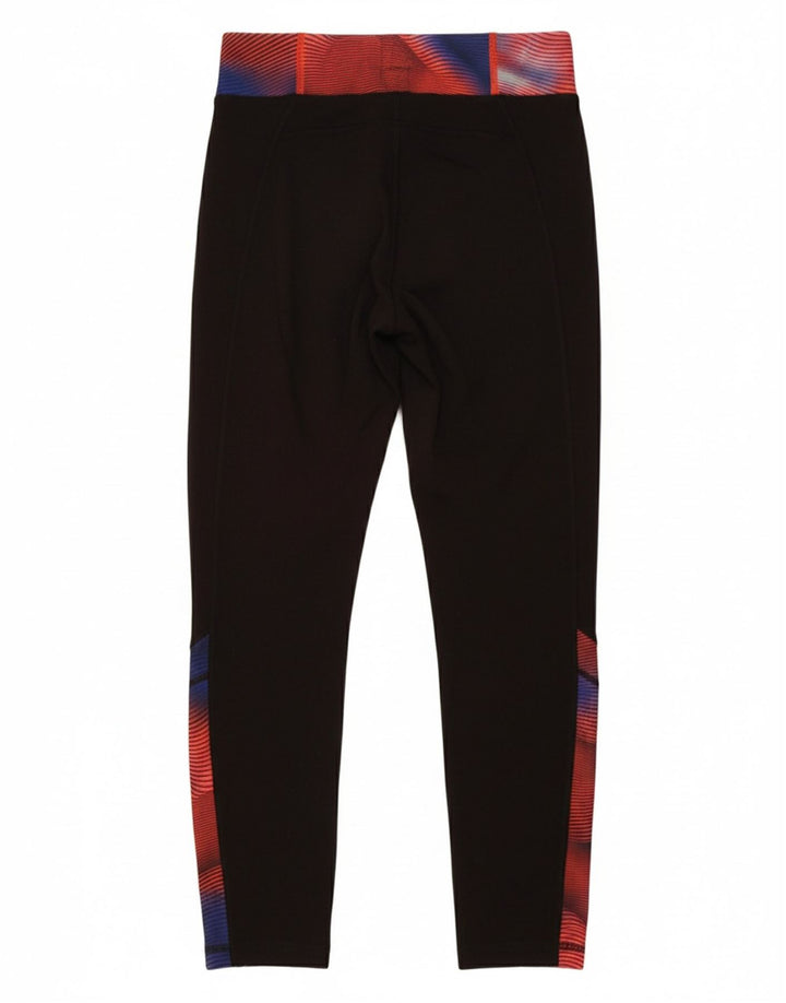 PUMA Girls Leggings 11-12 Years  Black Colourblock Polyester