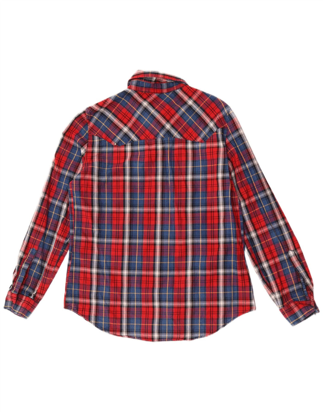 Zara Dame Flanell Shirt UK 14 Medium Rød Ternet