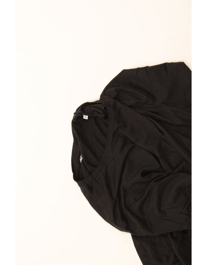 JACK & JONES Mens Regular Fit T-Shirt Top XL Black Cotton Vintage Jack & Jones and Second-Hand Jack & Jones from Messina Hembry 