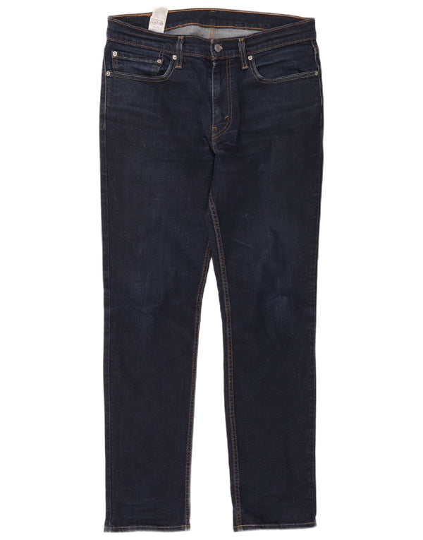 Levi's Herre 511 Slim Jeans W34 L34 Marineblå Bomuld