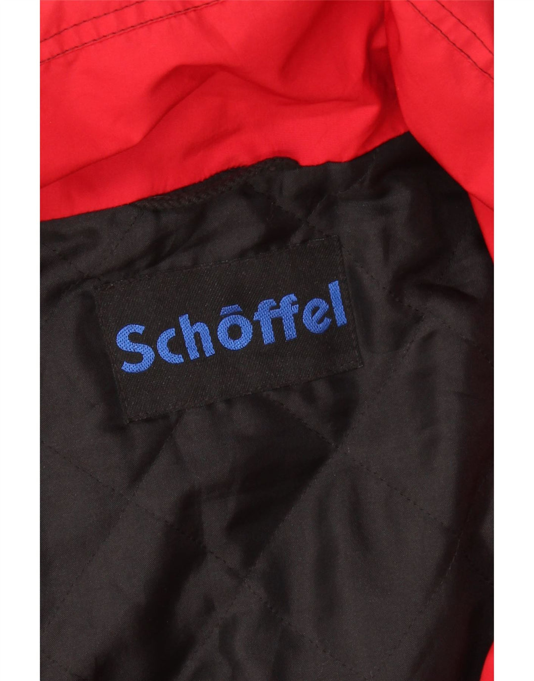 SCHOFFEL Skijakke med hætte til mænd UK 42 XL Rød Colourblock