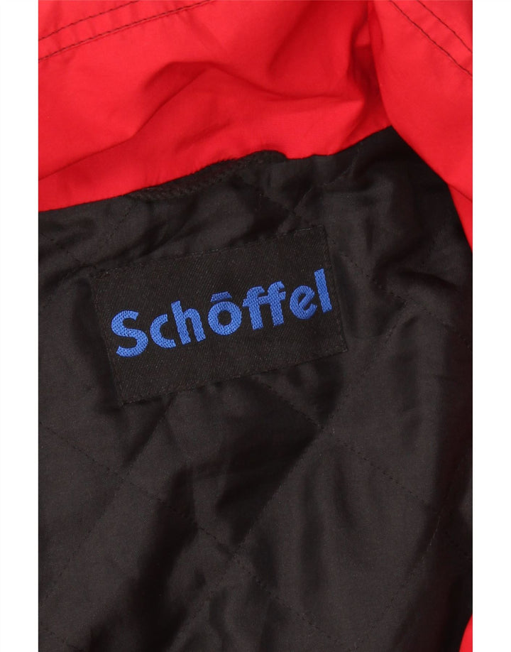 SCHOFFEL Skijakke med hætte til mænd UK 42 XL Rød Colourblock