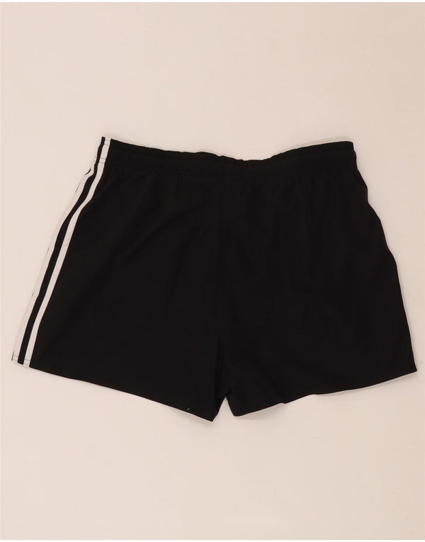 ADIDAS sportsshorts til kvinder UK 14 Stor sort polyester