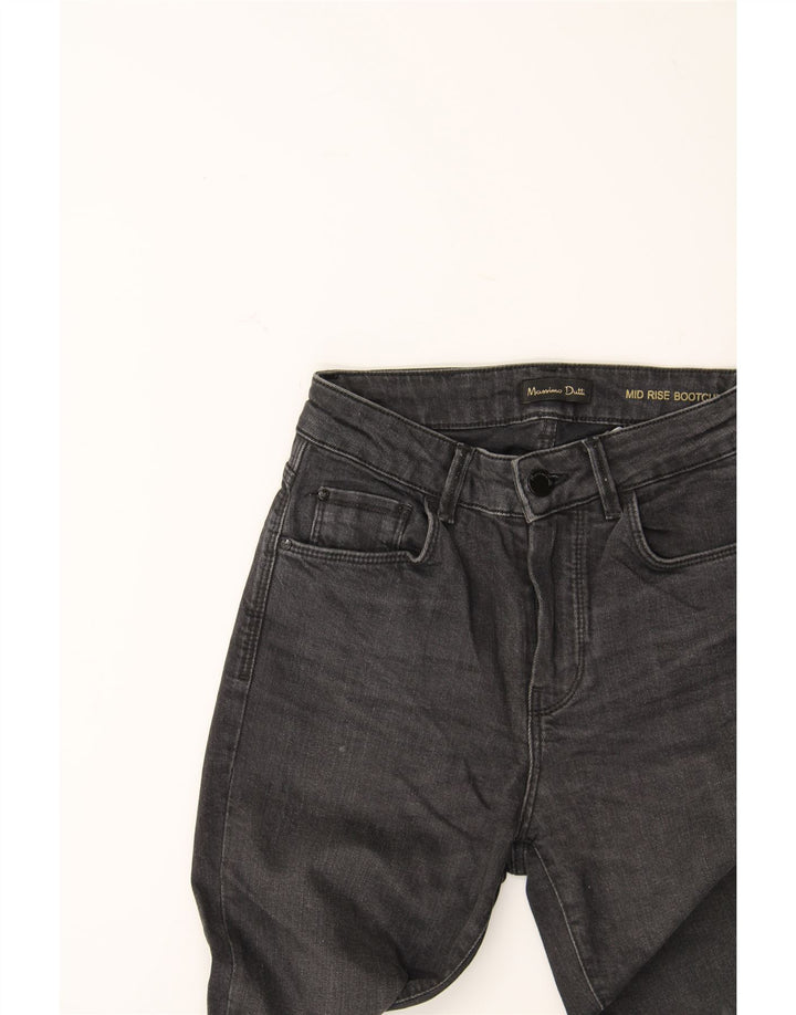 MASSIMO DUTTI Womens Mid Rise Bootcut Jeans W34 L31 Grey Cotton Vintage Massimo Dutti and Second-Hand Massimo Dutti from Messina Hembry 