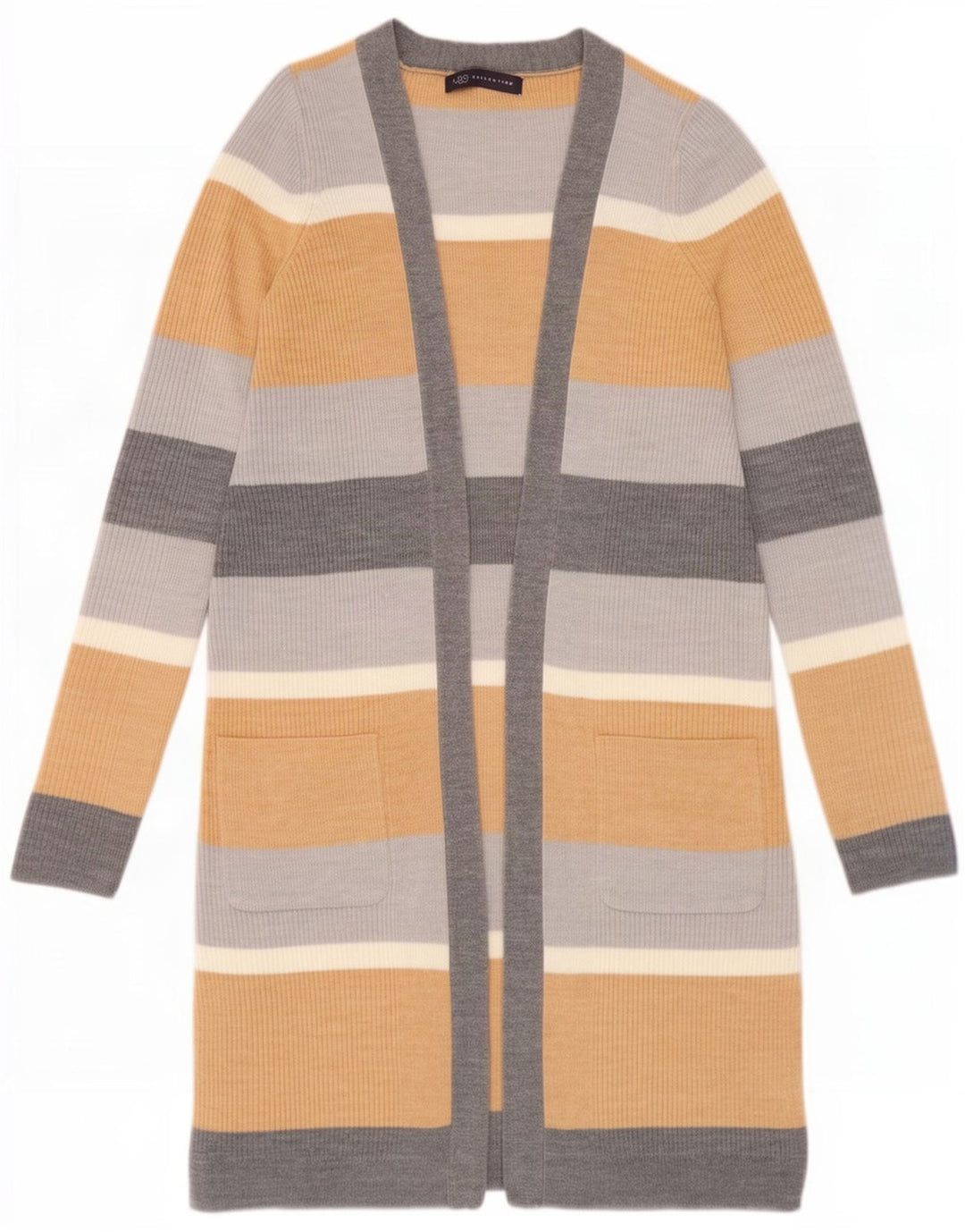 Marks & Spencer Dame Longline Cardigan Sweater UK 10 Small Multicoloured