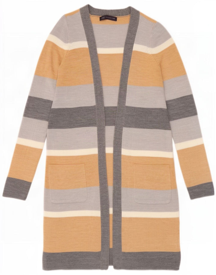 Marks & Spencer Dame Longline Cardigan Sweater UK 10 Small Multicoloured