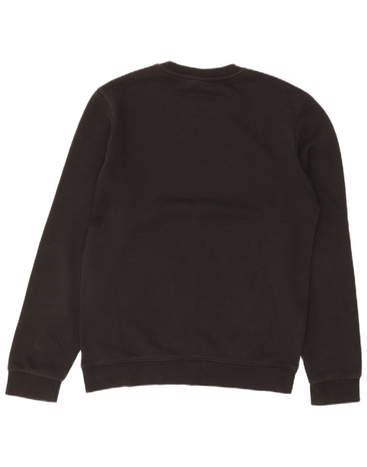 REEBOK Mens Graphic Sweatshirt Jumper Small Black Cotton