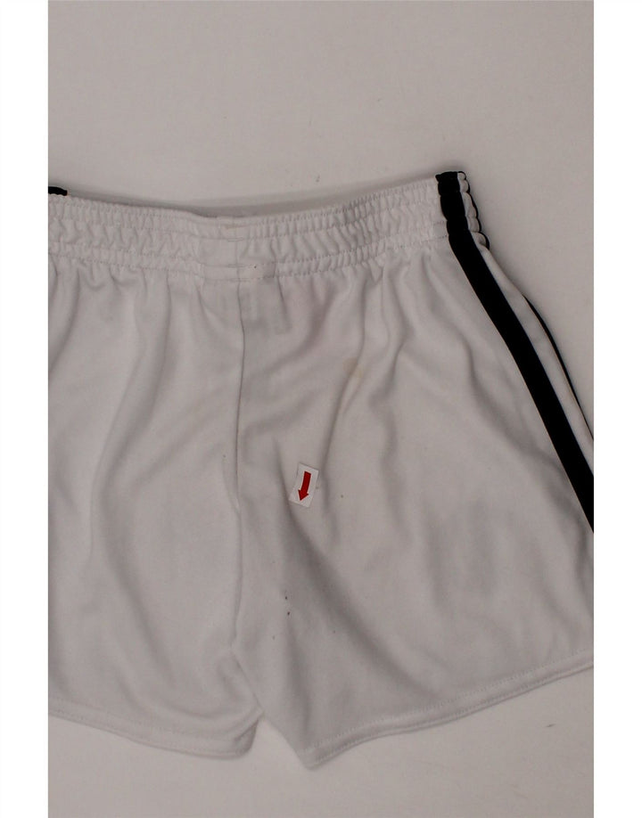 ADIDAS Boys Manchester United Sport Shorts 2-3 Years  White Polyester Vintage Adidas and Second-Hand Adidas from Messina Hembry 